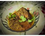 A picture of step 7 of Radhuni Katla/Rui or Bengal Carpe in the Wild Celery Seeds Curry.