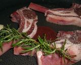 A picture of step 2 of Lamb and Rosemary.