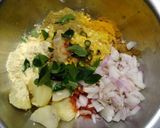 A picture of step 4 of Corn Vada.