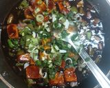 A picture of step 4 of Paneer chilli.