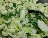 Foto langkah ke 2 dari resep Tumis Lompong (Keladi) Hijau.