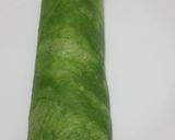 A picture of step 4 of Vegetarian buffalo wings spinach wrap.