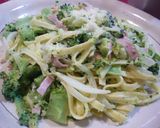 A picture of step 6 of Broccoli and Ham Cream Cheese Pasta.