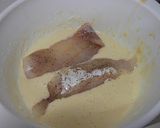 A picture of step 5 of Fish and Chips made with Rice Flour.