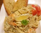 Garnélás tejszínes tagliatelle recept fázis 4 fotója