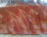 A picture of step 1 of Vickys Slow Baked Ribs, GF DF EF SF NF.