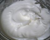 A picture of step 2 of Chiffon Cake with Kuromitsu and Kinako.