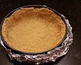 A picture of step 9 of Fresh Peach Cheesecake.
