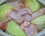 A picture of step 2 of Pot Cabbage and Chicken Wing Tips Soup.