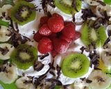 Фото кроку 2 до Фруктовая тарелка с мороженым 🍨.