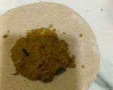 A picture of step 4 of Sattu parathas.