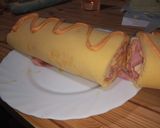 Foto del paso 3 de la receta: 2 Piononos - 1 de jamón queso palmitos / otro atún aceitunas y huevo