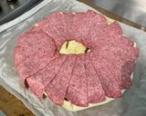 Une image de l'étape 7 de Tarte salée aux tomates, courgette, salami, mozzarella et brie de Meaux.
