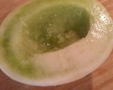 A picture of step 1 of Melon Boats.