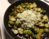 A picture of step 3 of Bacon Bleu Sprouts.