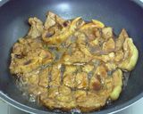 A picture of step 4 of Tonteki (Pork Steak) from Mie Prefecture.