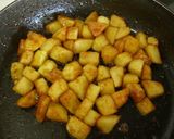 A picture of step 3 of Caramel Potatoes.