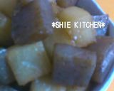 A picture of step 6 of Sweet and Salty Stir Fried and Simmered Daikon Radish and Konnyaku.