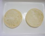 A picture of step 4 of Shrimp & Mushroom English Muffin Quiche.