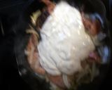 A picture of step 8 of liver and onions.