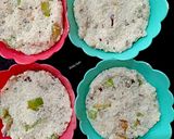 A picture of step 3 of Thinai pepper pizza muffins.