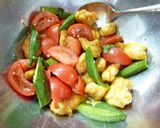 A picture of step 12 of Italian Nanban-style Chicken Tenders & Okra.