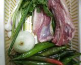 Hình bước làm 1 của món Ba chỉ xào ớt