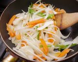 A picture of step 2 of My Lazy Yakisoba (Japanese Stir fried noodle).