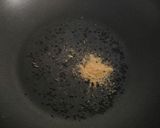 A picture of step 3 of Palak Chana dal.
