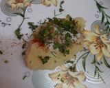 A picture of step 4 of Potato masala Chaap chaat.