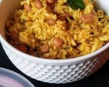 A picture of step 3 of Murmura Upma.