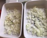 Une image de l'étape 2 de Pavés de saumon sauvage au lait de coco,champignons,tomates cerises,oignon et aneth.