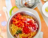 A picture of step 2 of Kurkuri Mathri Chaat 🎉🎉.