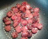 A picture of step 3 of Chinese style sausage and eggs.