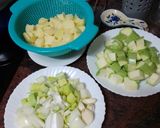 Foto del paso 1 de la receta Crema de calabacín y puerros