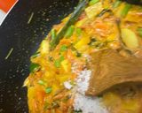 A picture of step 6 of Vegetable rice.