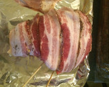 A picture of step 2 of Peppercorn Bacon Wrapped Chicken Breast.