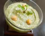 A picture of step 3 of Minty Hummus.