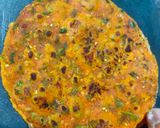 A picture of step 5 of Methi na thepla- 2 methods.