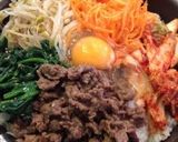A picture of step 9 of Addictive Bibimbap Made in a Frying Pan.
