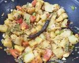 A picture of step 4 of Sweet potato masala fry.