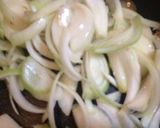 A picture of step 1 of Stir Fried Pork and Onion with Gochujang.