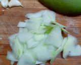 A picture of step 1 of Raw mango pachadi.