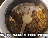A picture of step 1 of Chicken Quorma.