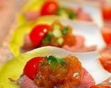 A picture of step 11 of Beef on Endive with Ume Gelée Sauce.