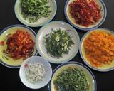 A picture of step 1 of Chicken on Vegetable sauce with egg!.
