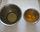 A picture of step 1 of Moist and Spongy Souffle Roll Cake.