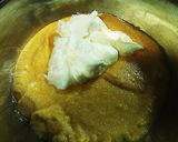 A picture of step 1 of Light Autumn Mousse with lots of Persimmons.
