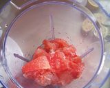 A picture of step 1 of Watermelon Sorbet.