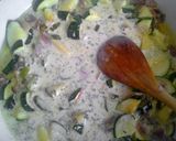 Tejszínes-cukkinis spagetti recept fázis 5 fotója